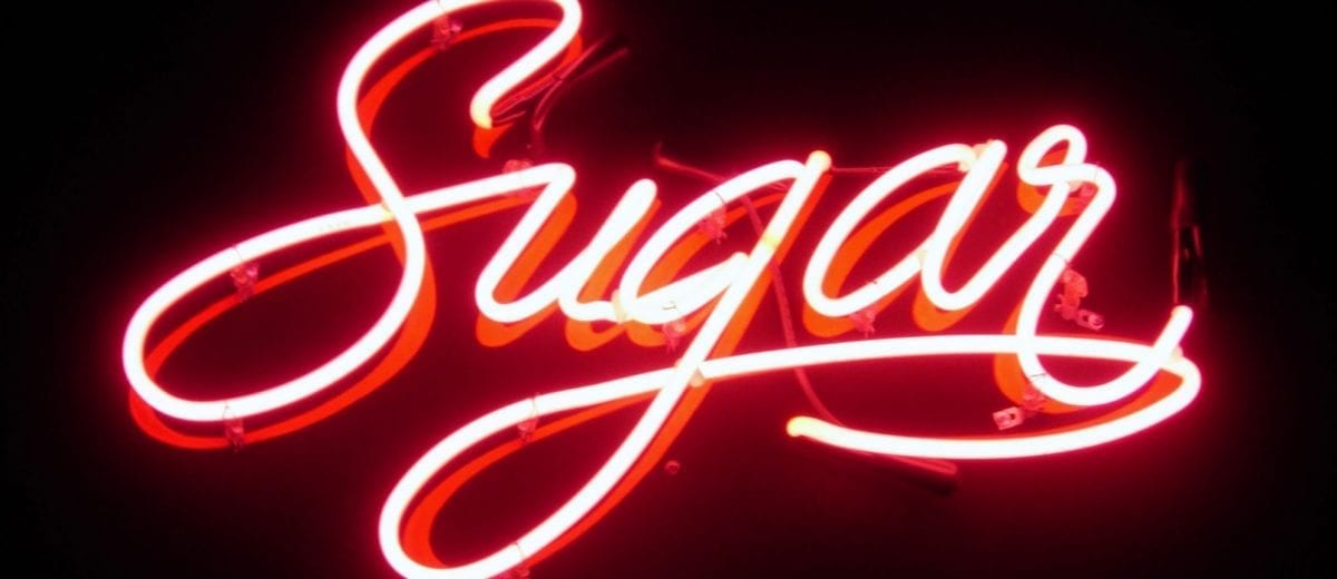 sugar neon sign