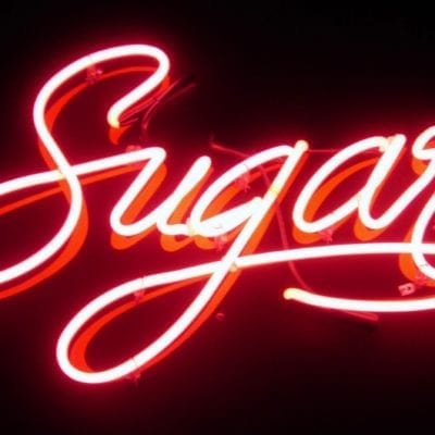 sugar neon sign