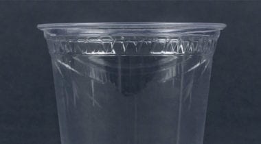 Clear plastic cup