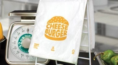 plastic cheeseburger bag