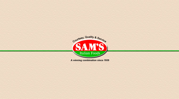sams italian foods logo graphic