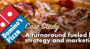 dominos pizza turnaround graphic