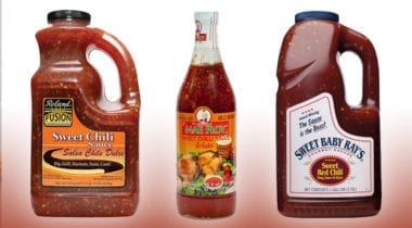 bottles of thai chili sauce