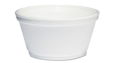 foam bowl, container