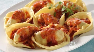 tortelini with sauce