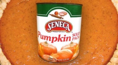 seneca pumpkin filling in a can