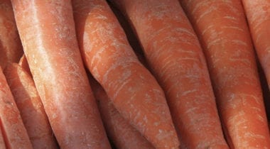whole unpeeled carrots