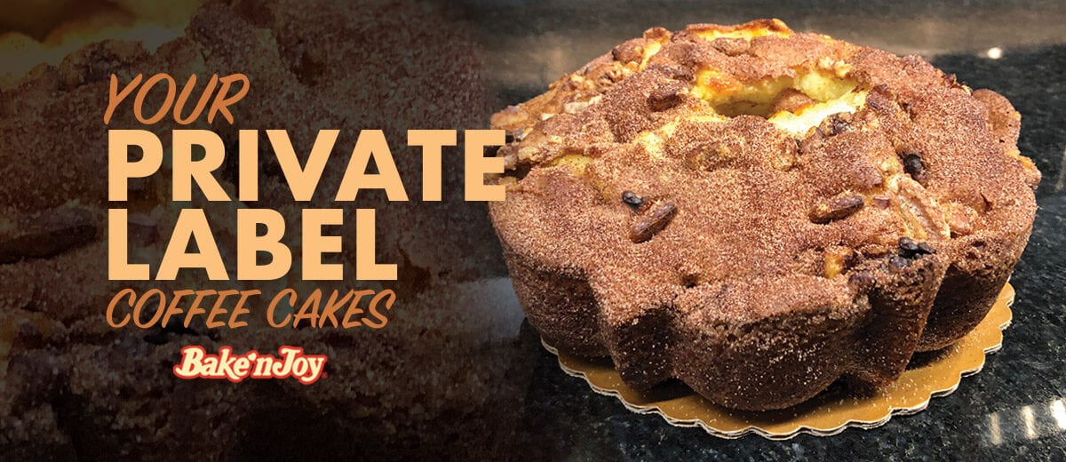 Bake N' Joy Coffee Cake Private Label banner