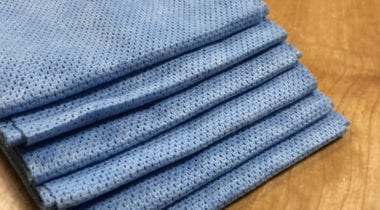 blue dish cloth wipe