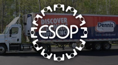 ESOP logo with delivery truck backdrop