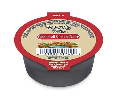 ken's cannonball bbq 1.25 ounce cup