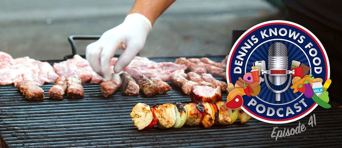 person grilling podcast thumbnail