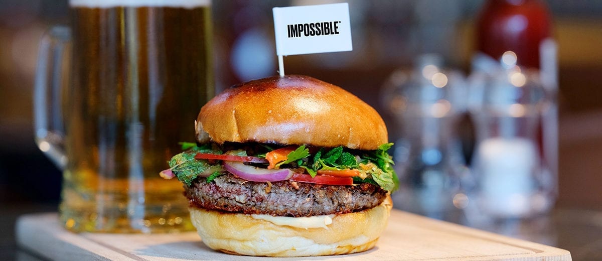 impossible vegan burger patty