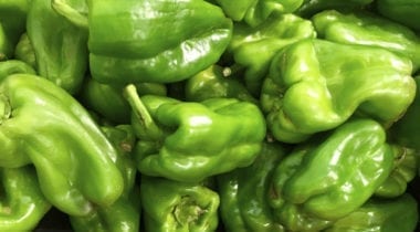 whole green peppers