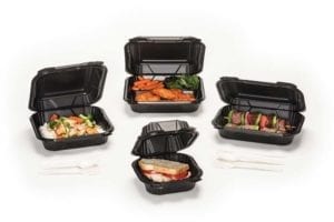 genpak to go containers with food