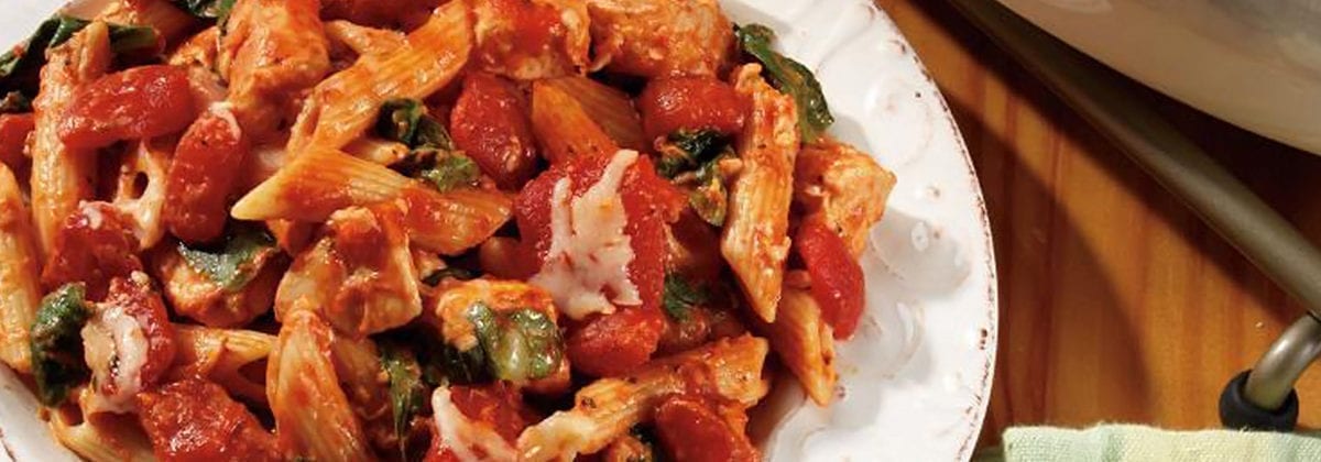 chicken with tomatoes and penne