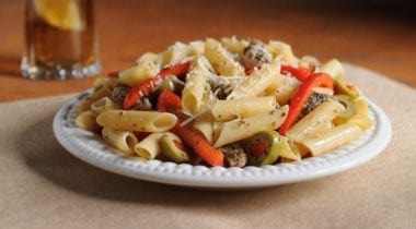 heartland gluten-free penne with olives and red peppers