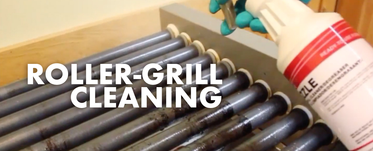 Sizzle for Foodservice Roller Grill Cleaning