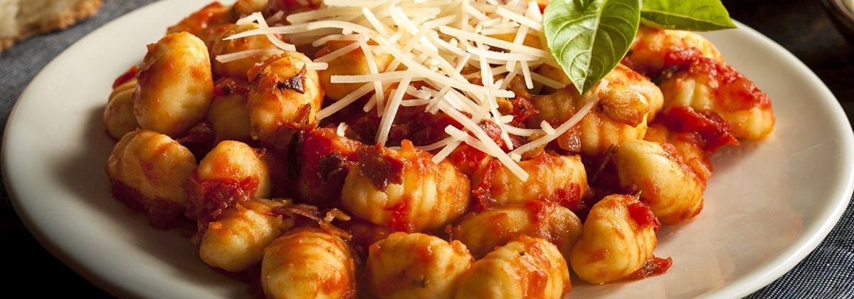 gnocchi pasta with red sauce