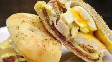 turkey bacon egg sandwich