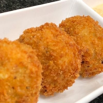 fried chicken thigh croquettes