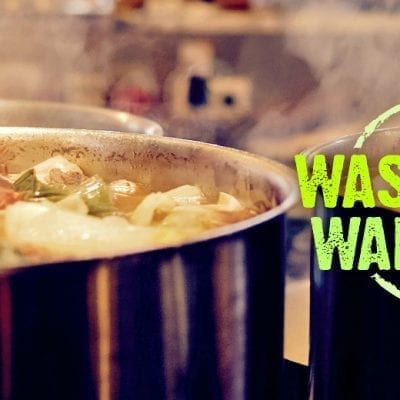 waste not want not large pot of soup