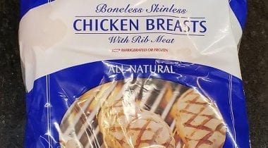 chicken breast in a bag