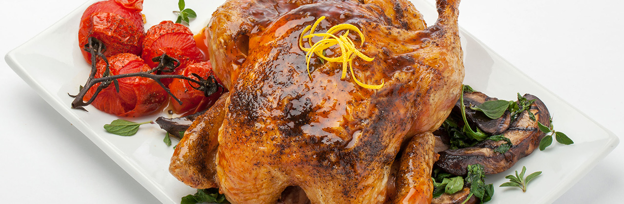 Foodservice Recipe: Whole Roasted Honey Hot Chicken