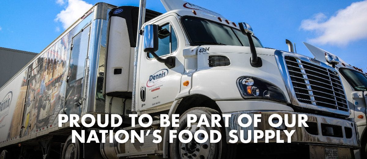 Dennis Delivery Truck Food Service banner