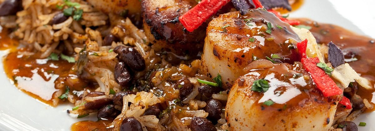 grilled scallops