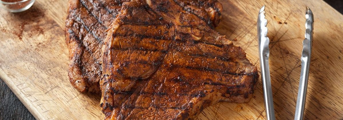 grilled t-bone steak