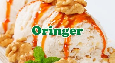 oringer logo on ice cream