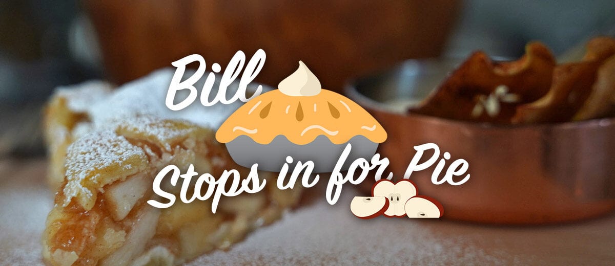 bill stops in for pie graphic