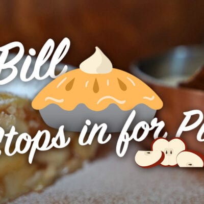 bill stops in for pie graphic
