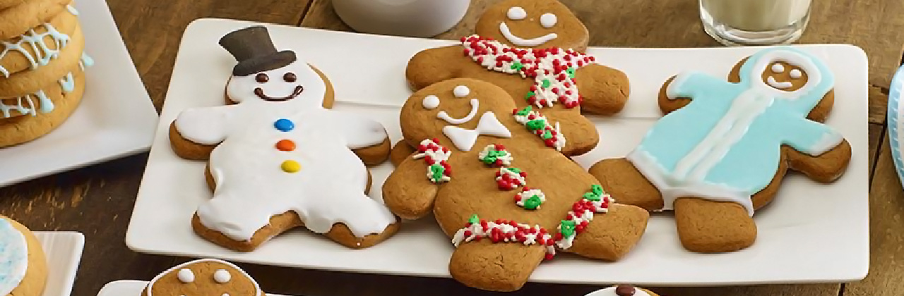 gingerbread cookies on a plate