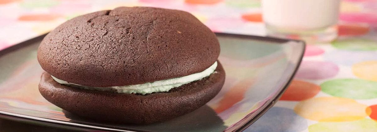 classic whoopie pie on a plate