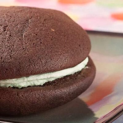 classic whoopie pie on a plate