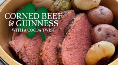 corned beef and guinness recipe graphic