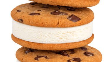 stack of cookie ice cream sandwiches