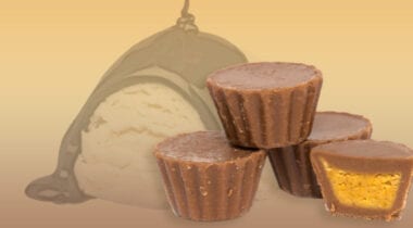 Alfred tracks ice cream vanilla chocolate fudge peanut butter cups