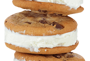 stack of cookie ice cream sandwiches