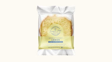simple joys bakery iced lemon cake slice in package