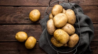 basket of potatoes