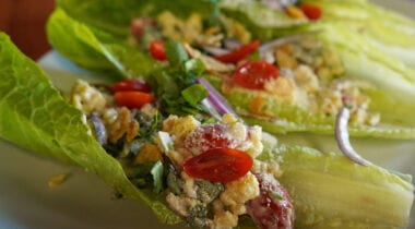 romaine leaf hand-held salads