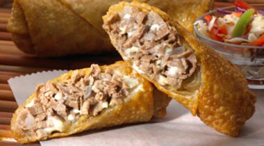 philly cheese steak egg roll appetizer