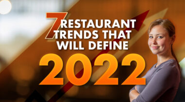 7 restaurant trends 2022 graphic