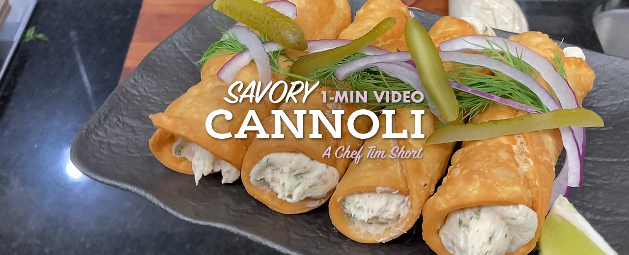 Foodservice Recipe: Savory Cannoli with Empanada Dough