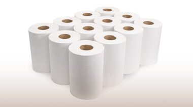 white paper towel rolls