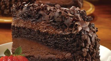 chocolate cake slice