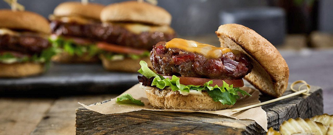 Foodservice Recipe Beef Jerky Slider Burgers